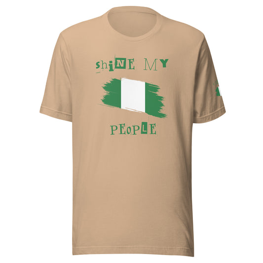 Shine My People Nigeria I, Unisex t-shirt