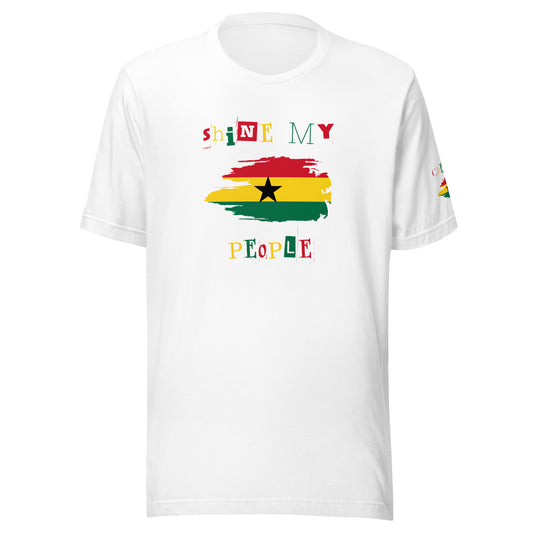 Shine My People Ghana I, Unisex t-shirt