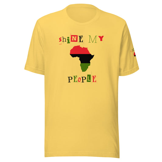 Shine My People Pan Africa I, Unisex t-shirt