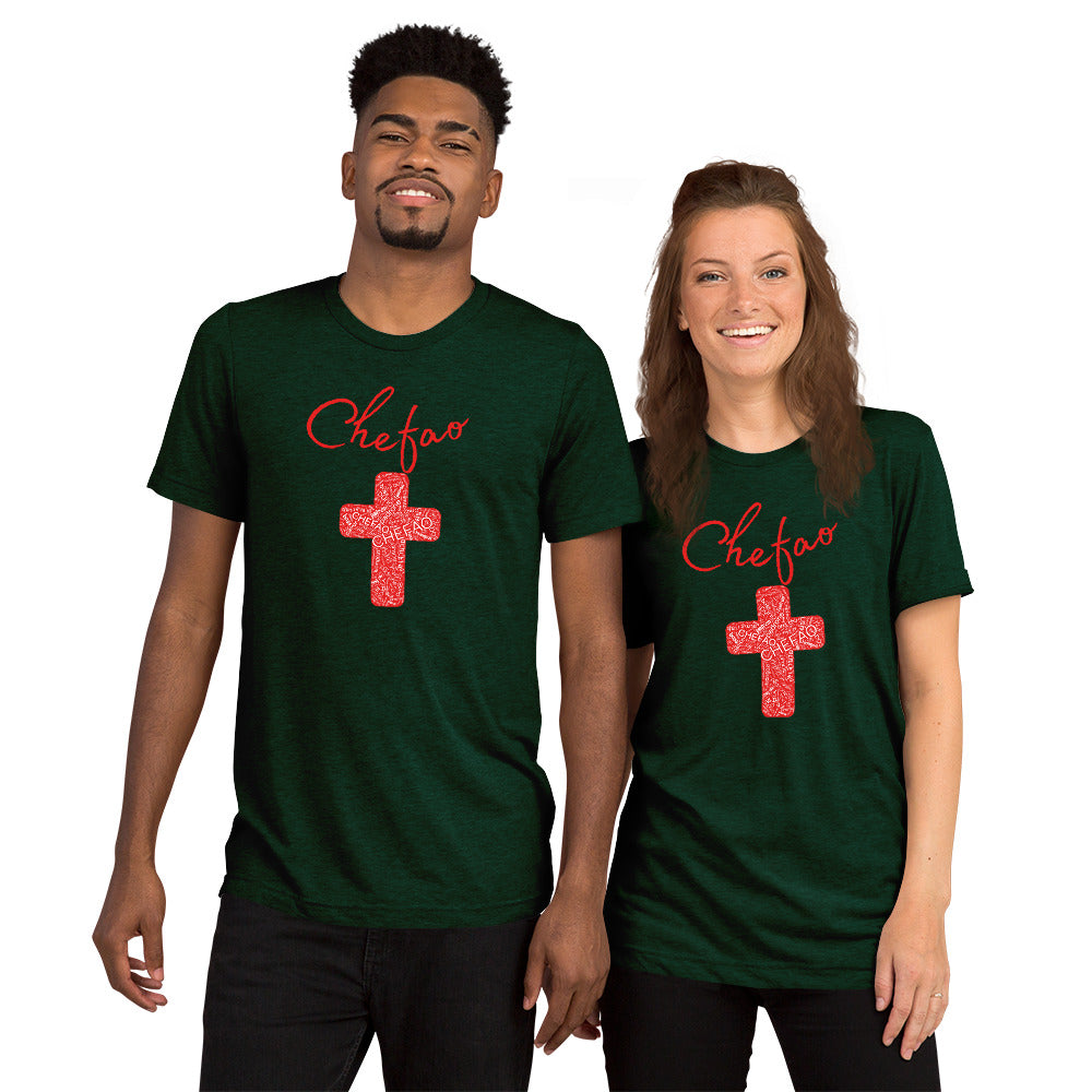 Chefao Cross I Red, Short sleeve t-shirt