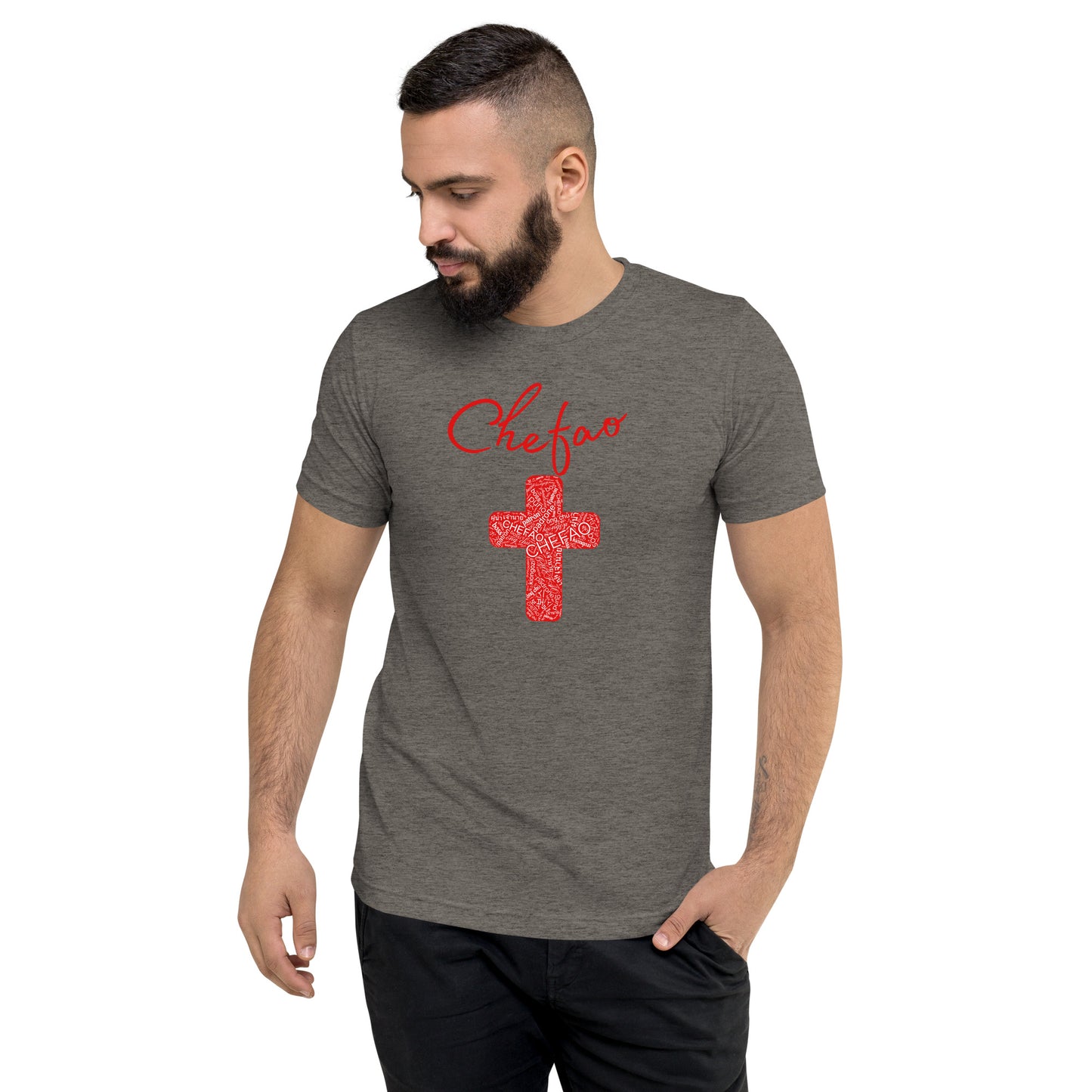 Chefao Cross I Red, Short sleeve t-shirt