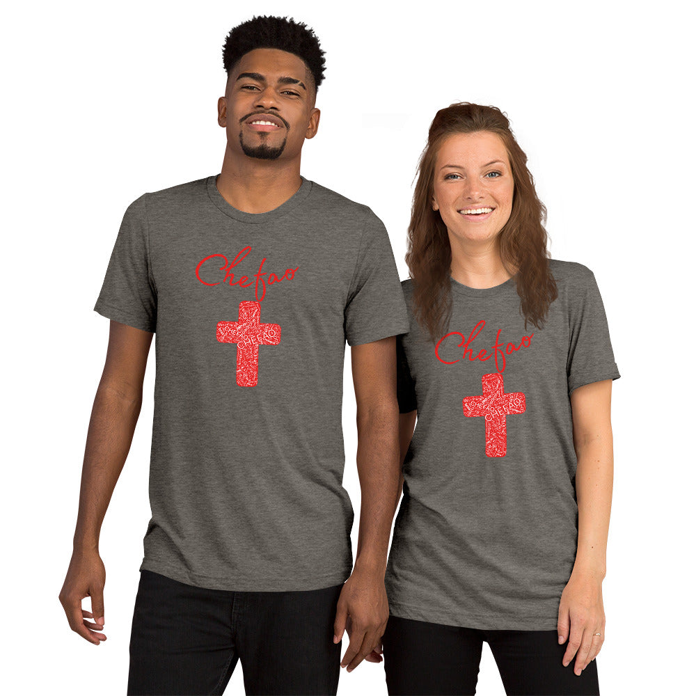 Chefao Cross I Red, Short sleeve t-shirt