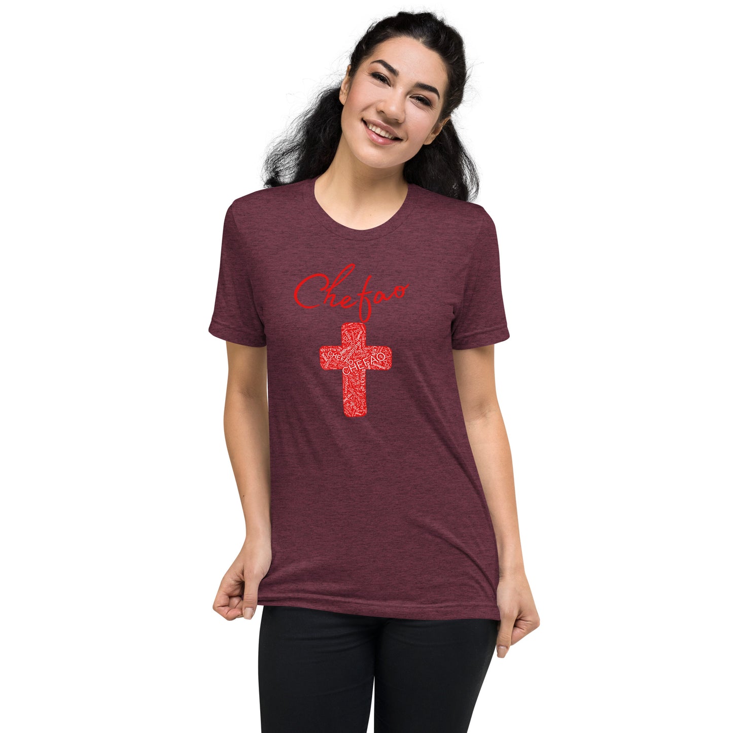 Chefao Cross I Red, Short sleeve t-shirt