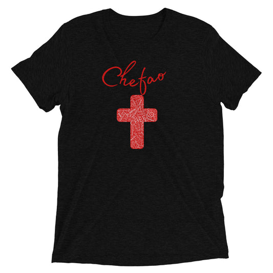 Chefao Cross I Red, Short sleeve t-shirt