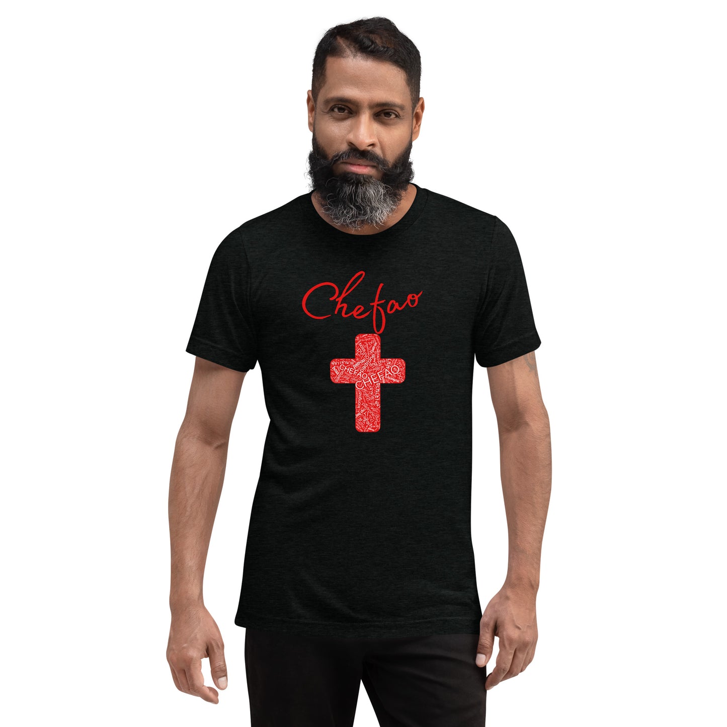 Chefao Cross I Red, Short sleeve t-shirt