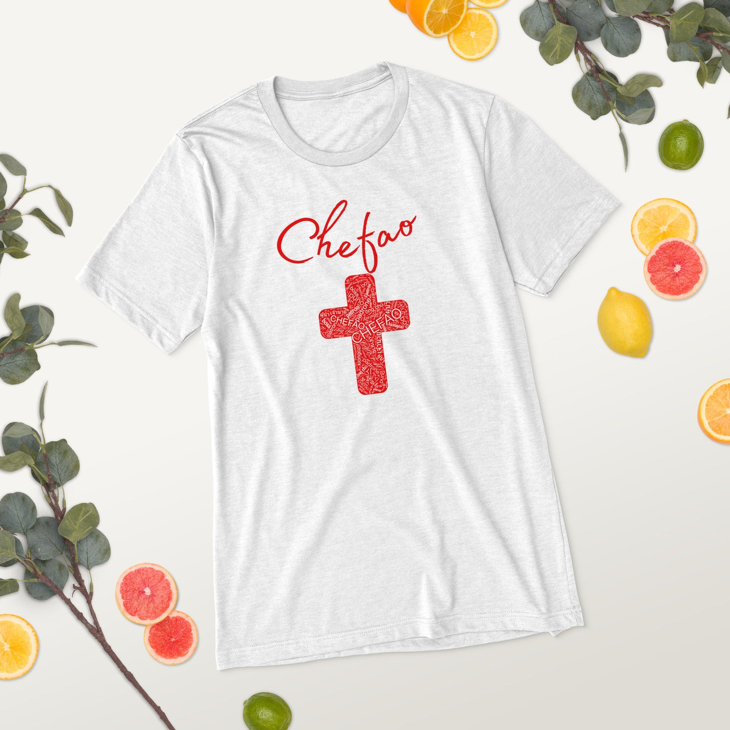 Chefao Cross I Red, Short sleeve t-shirt