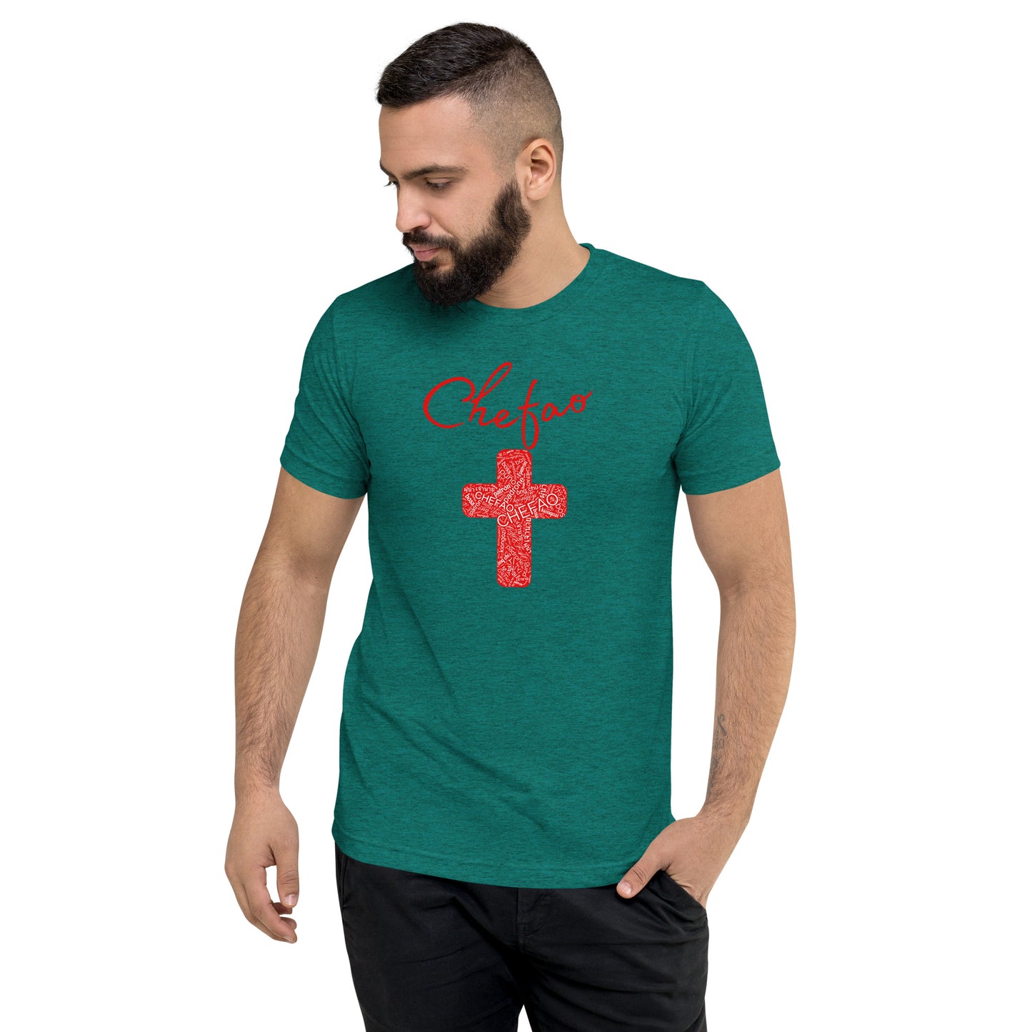 Chefao Cross I Red, Short sleeve t-shirt