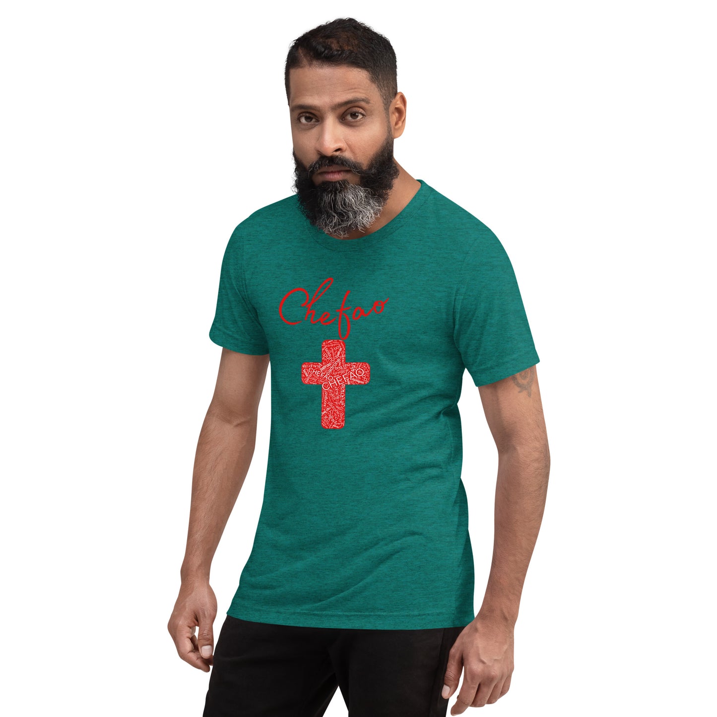 Chefao Cross I Red, Short sleeve t-shirt