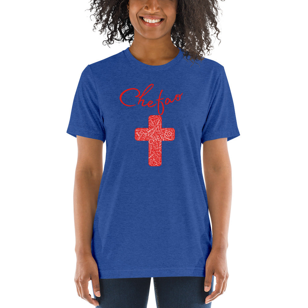 Chefao Cross I Red, Short sleeve t-shirt