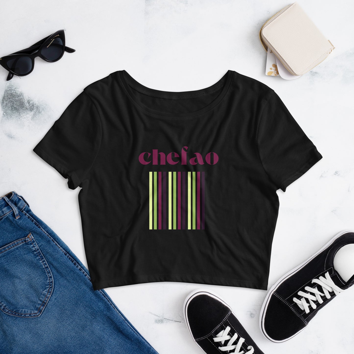 Chefao Retro I, Women’s Crop Tee