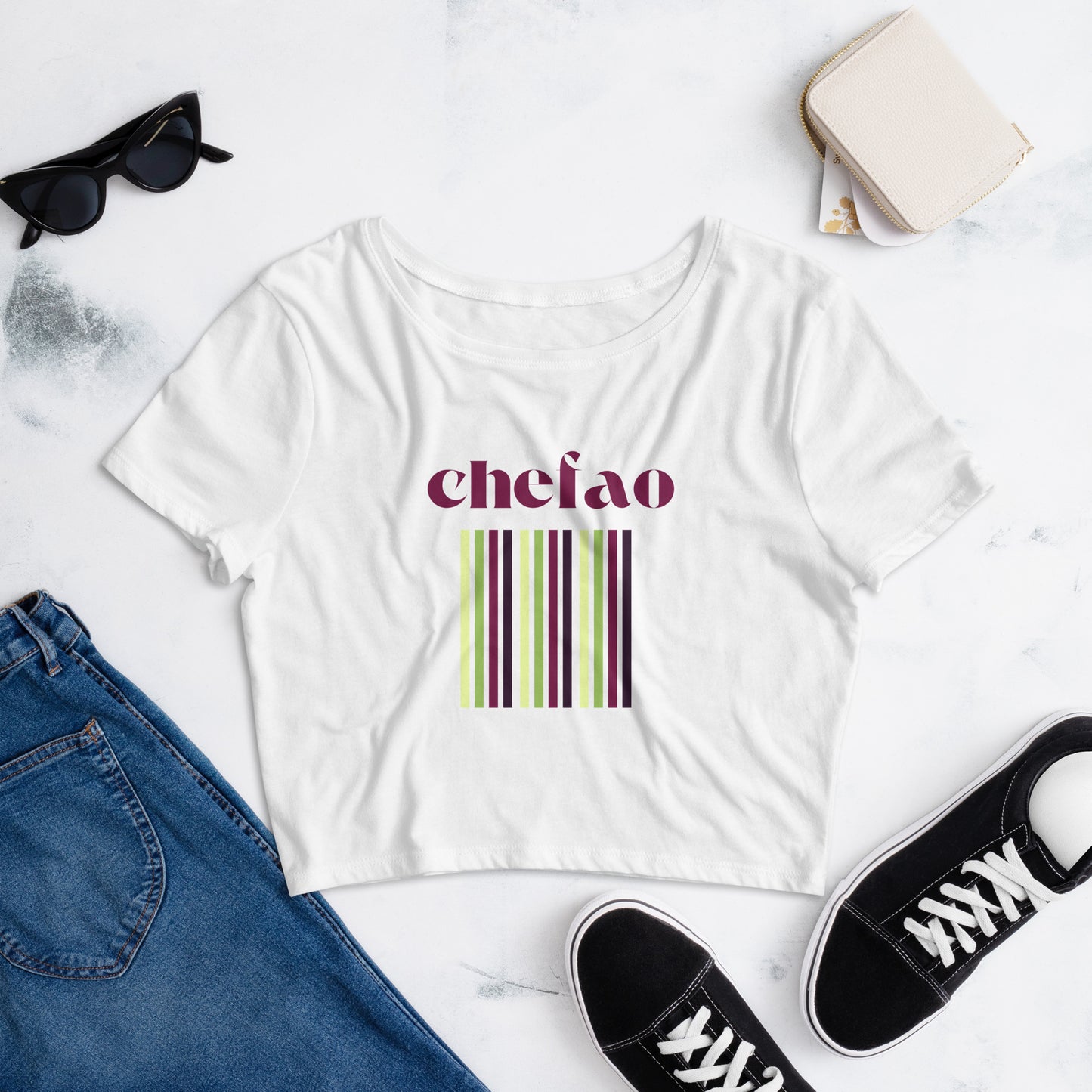 Chefao Retro I, Women’s Crop Tee