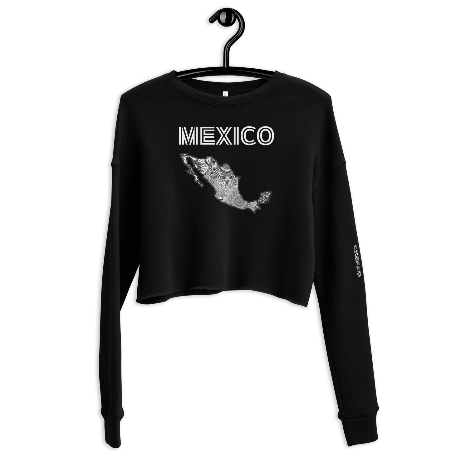 Mexico Mandala I, Crop Sweatshirt