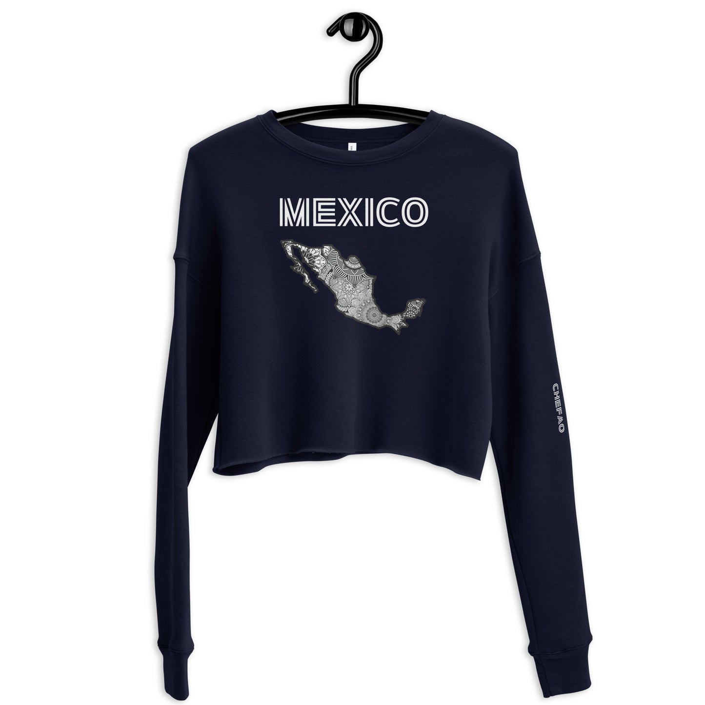 Mexico Mandala I, Crop Sweatshirt