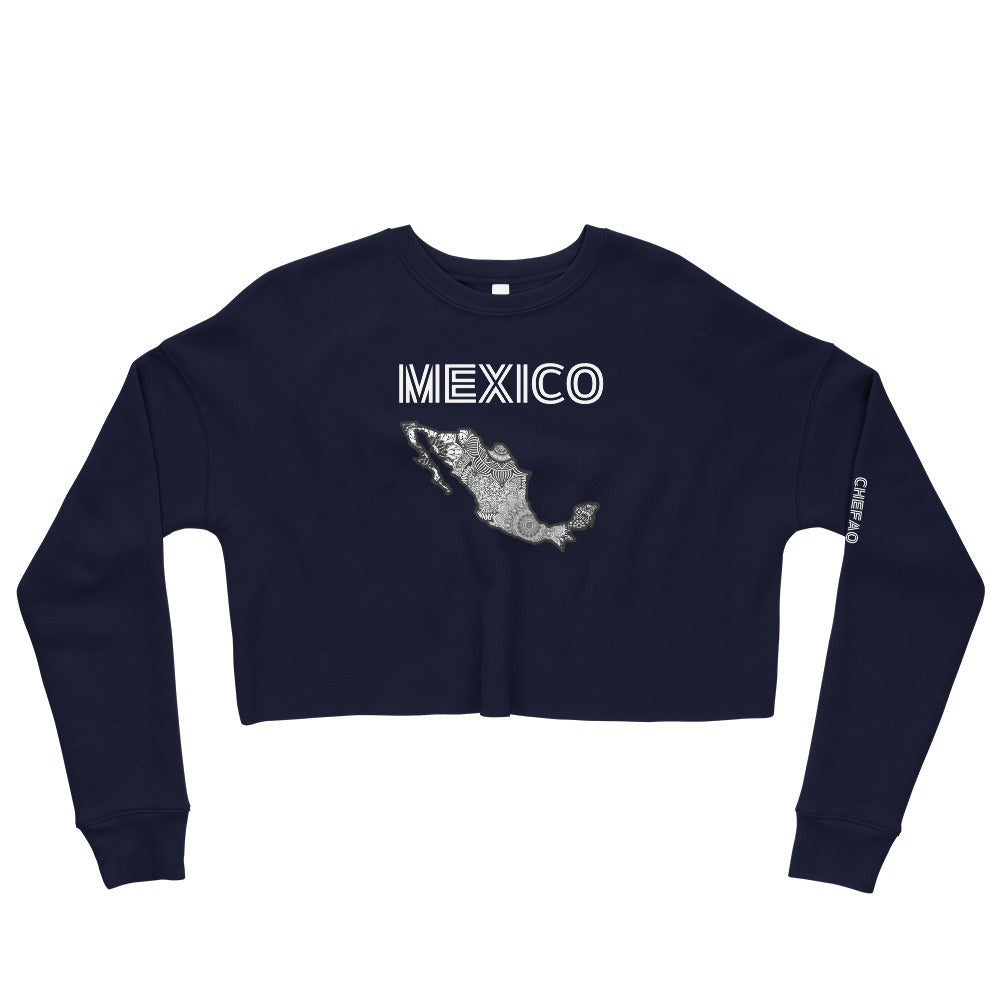 Mexico Mandala I, Crop Sweatshirt