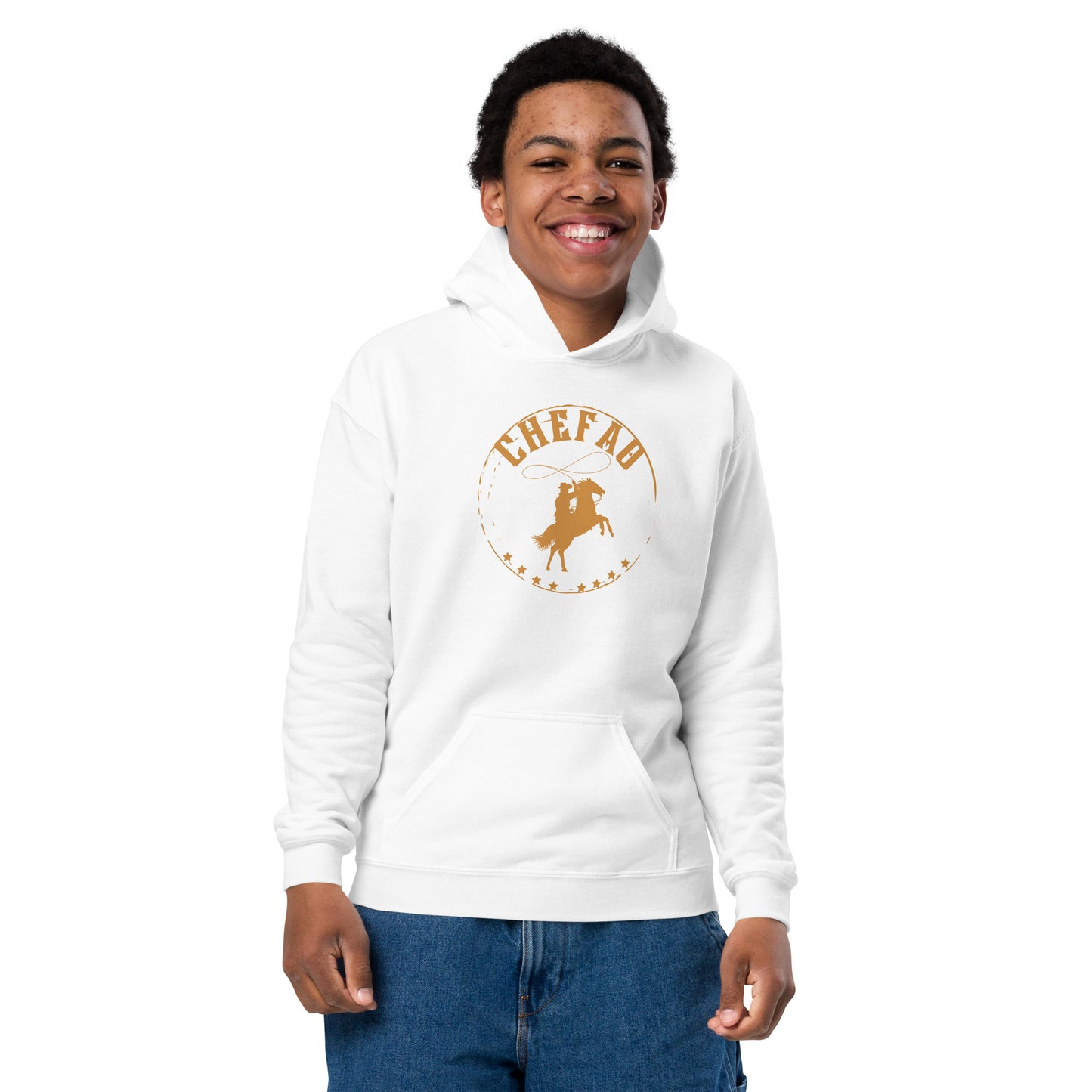 Chefao Cowboy V, Youth heavy blend hoodie